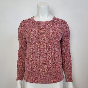 Gap Pink Cable Knit Cotton Sweater